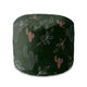 Round Pouf Footstool Cactus Doodles-Velvet