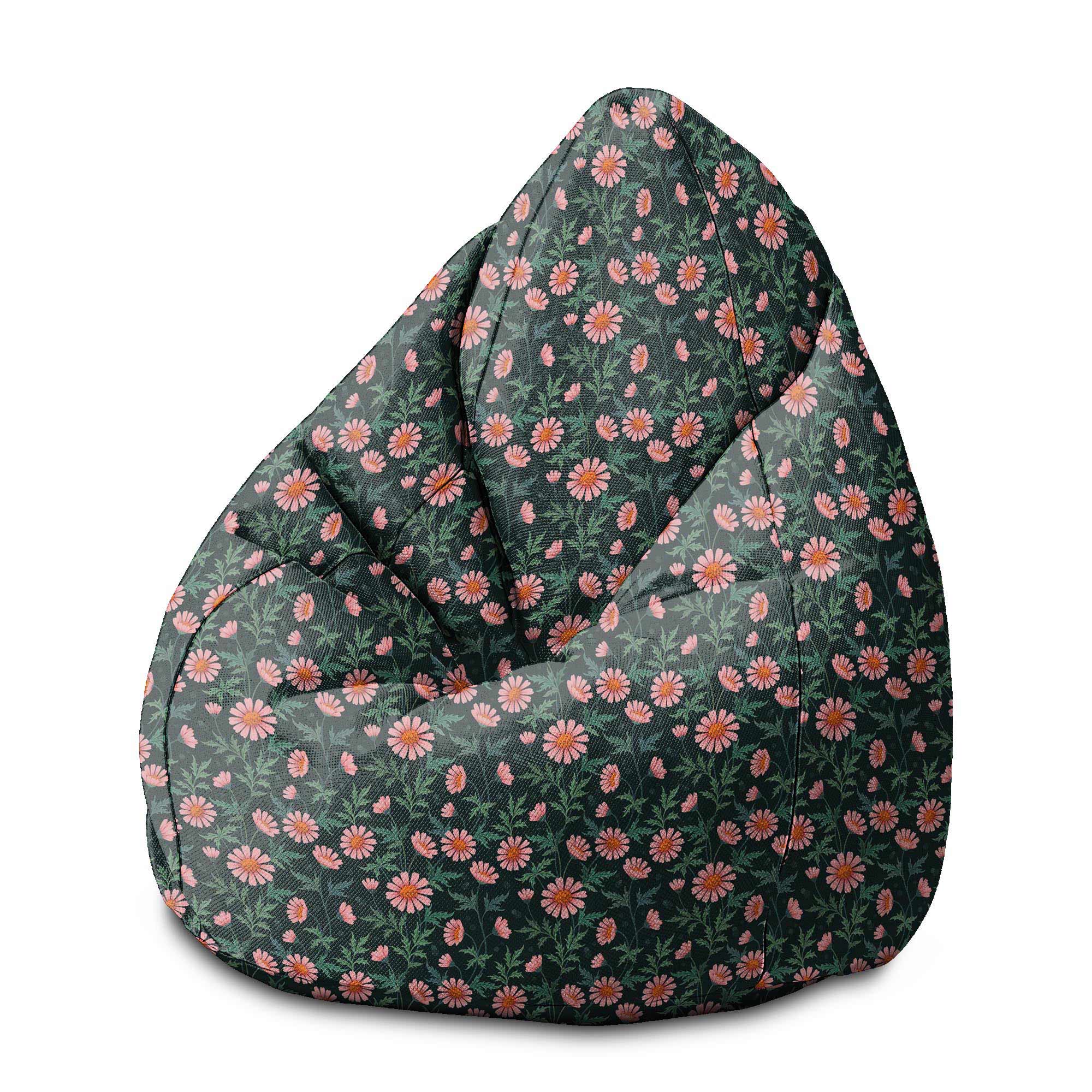 Pearshape Pouf Oxeye Daisy