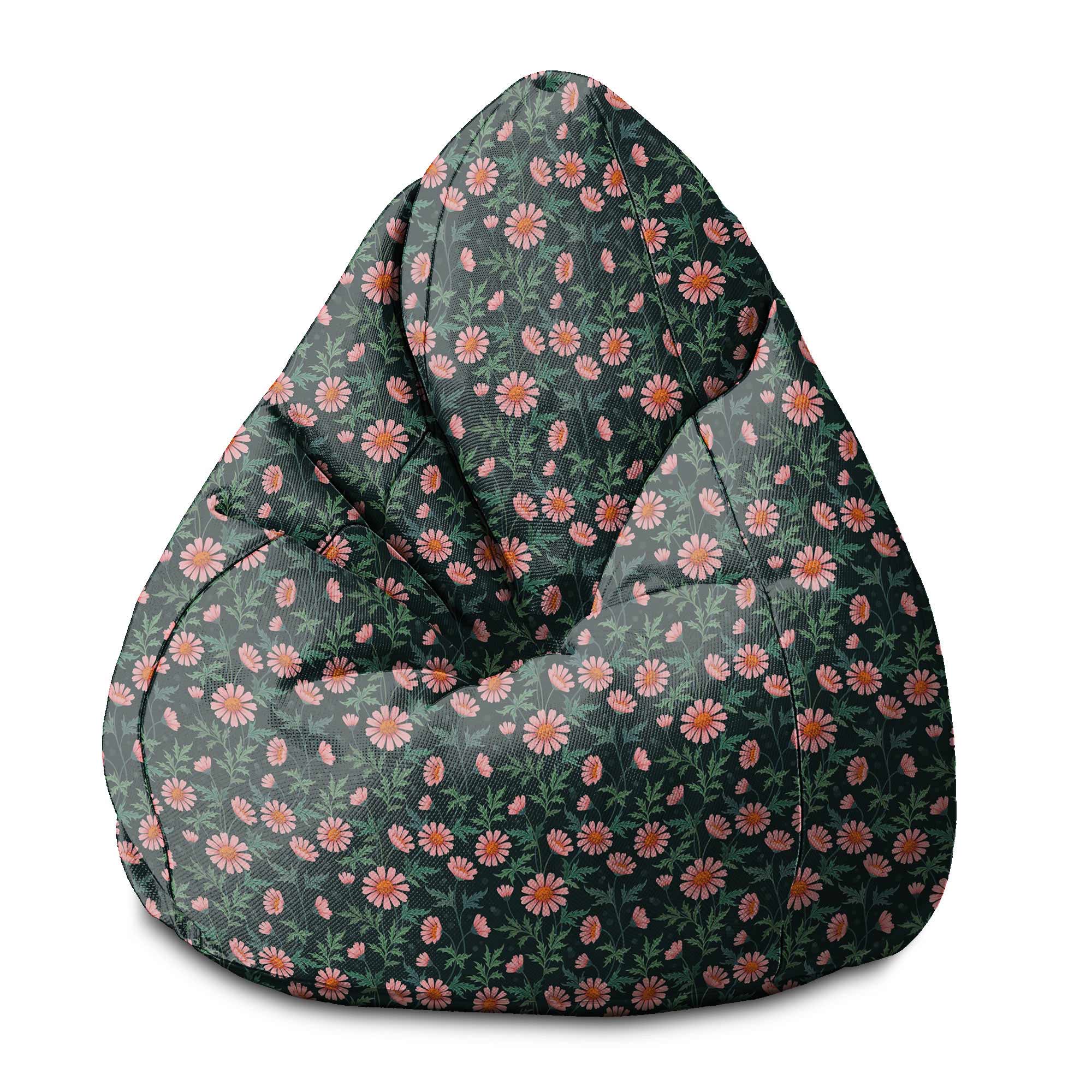 Pearshape Pouf Oxeye Daisy