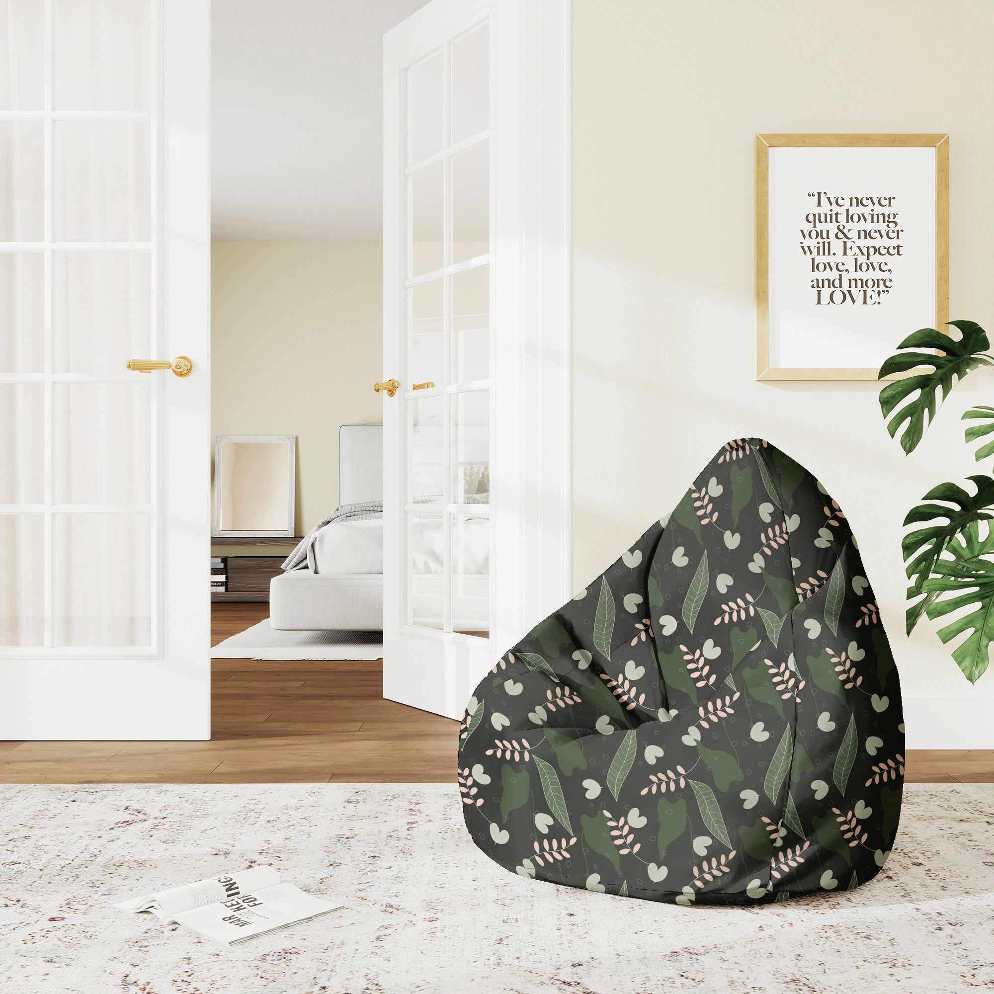 Pearshape Pouf Summer Night-M-Oxford