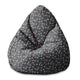 Puf Pearshape Romantic Flowers-M-Velvet