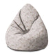 Puf Birnenform Helle Blumen-M-Samt