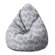 Pearshape Pouf Splash Floral Pattern-S-Velvet