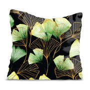 Poduszka Green Ginko Leaf-Oxford