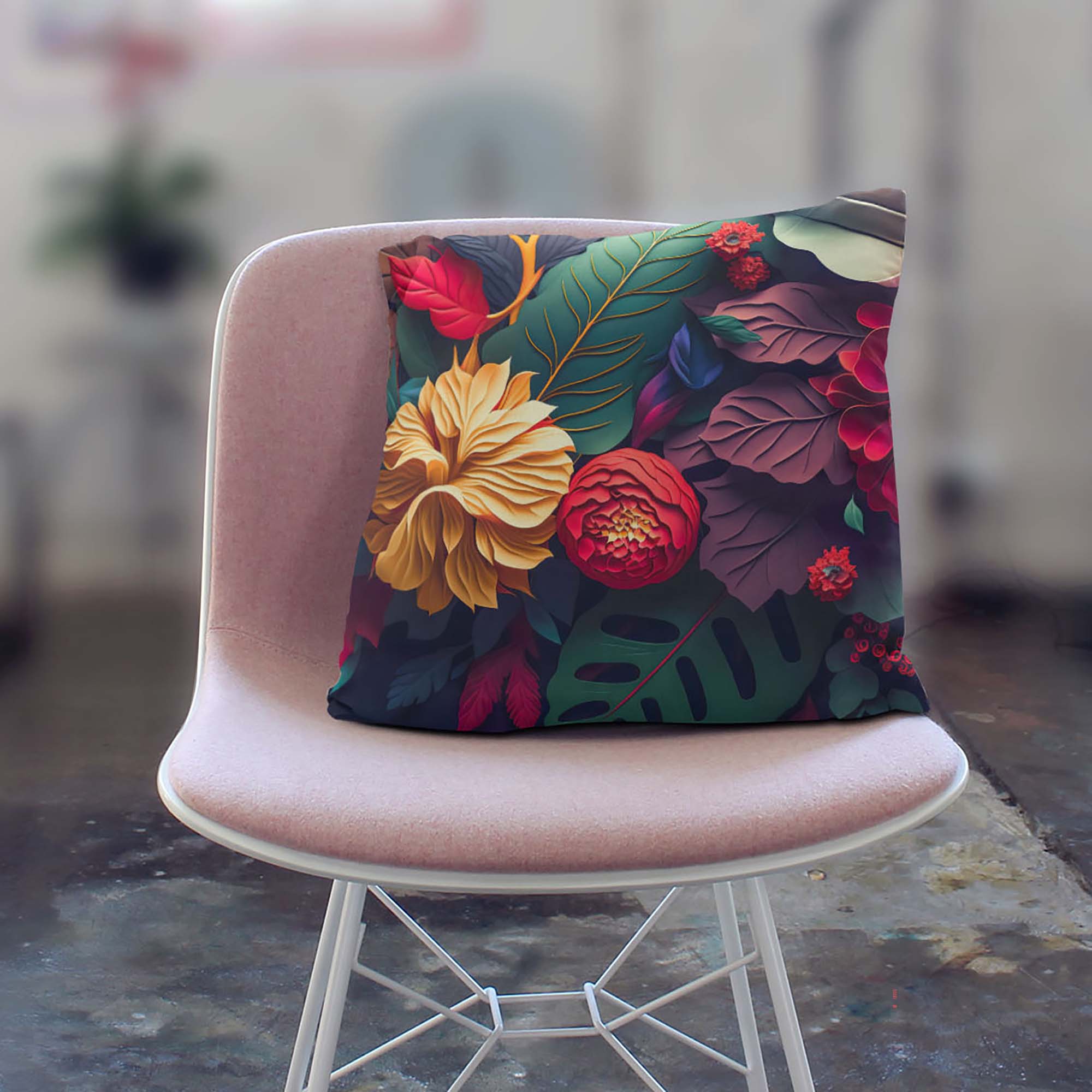 Poduszka Exotic Flowers-Velvet