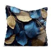 Vankúš Gold and Blue Leaves-Panama