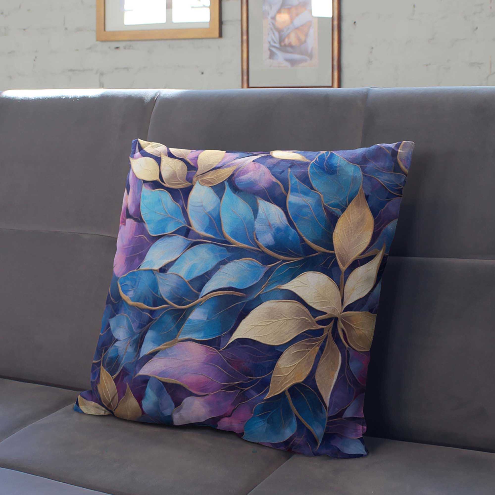 Kissen Blaue Eleganz-Velvet