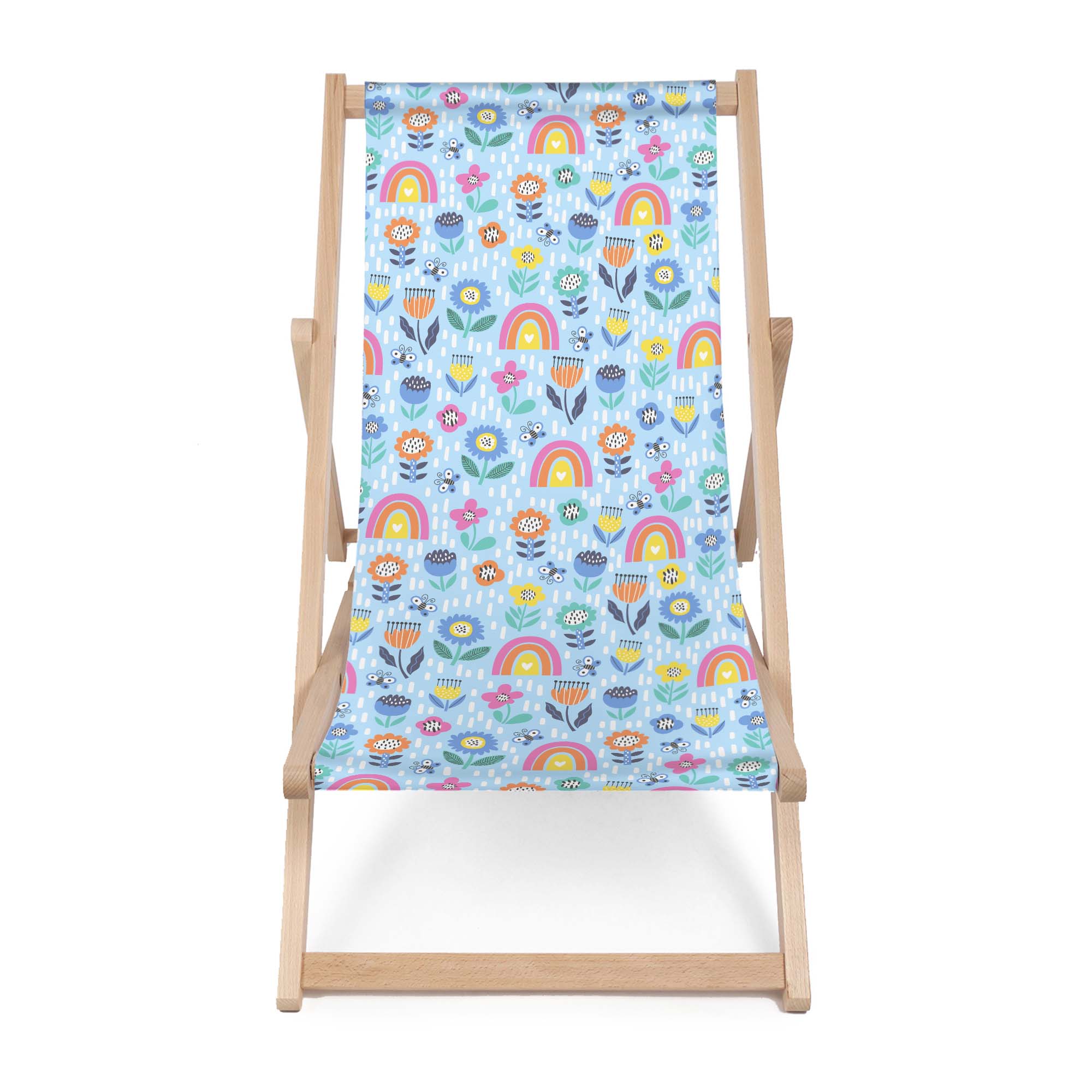 Wooden Deck Chair Happy Childhood-M