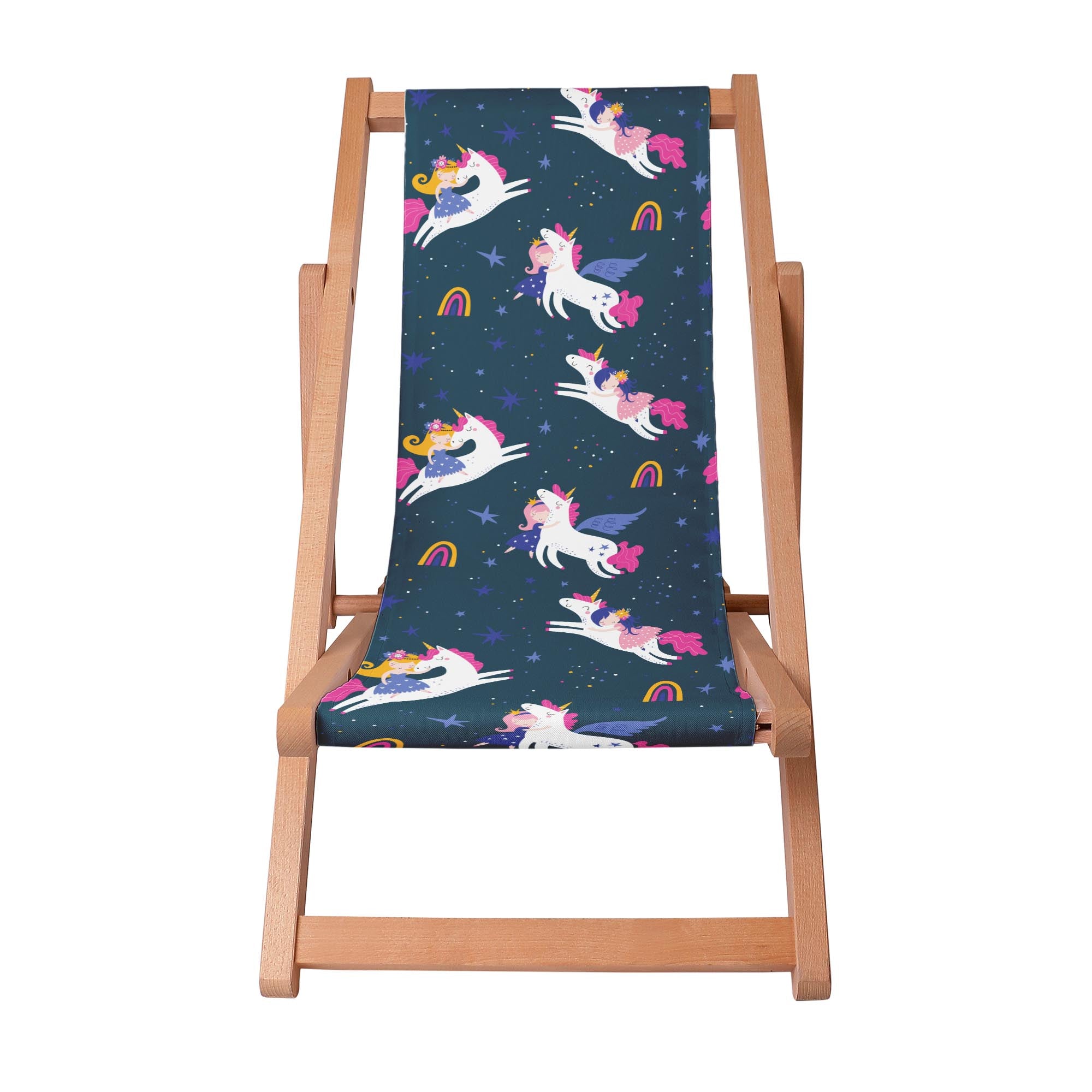 Leżak drewniany Unicorns in the Sky-S