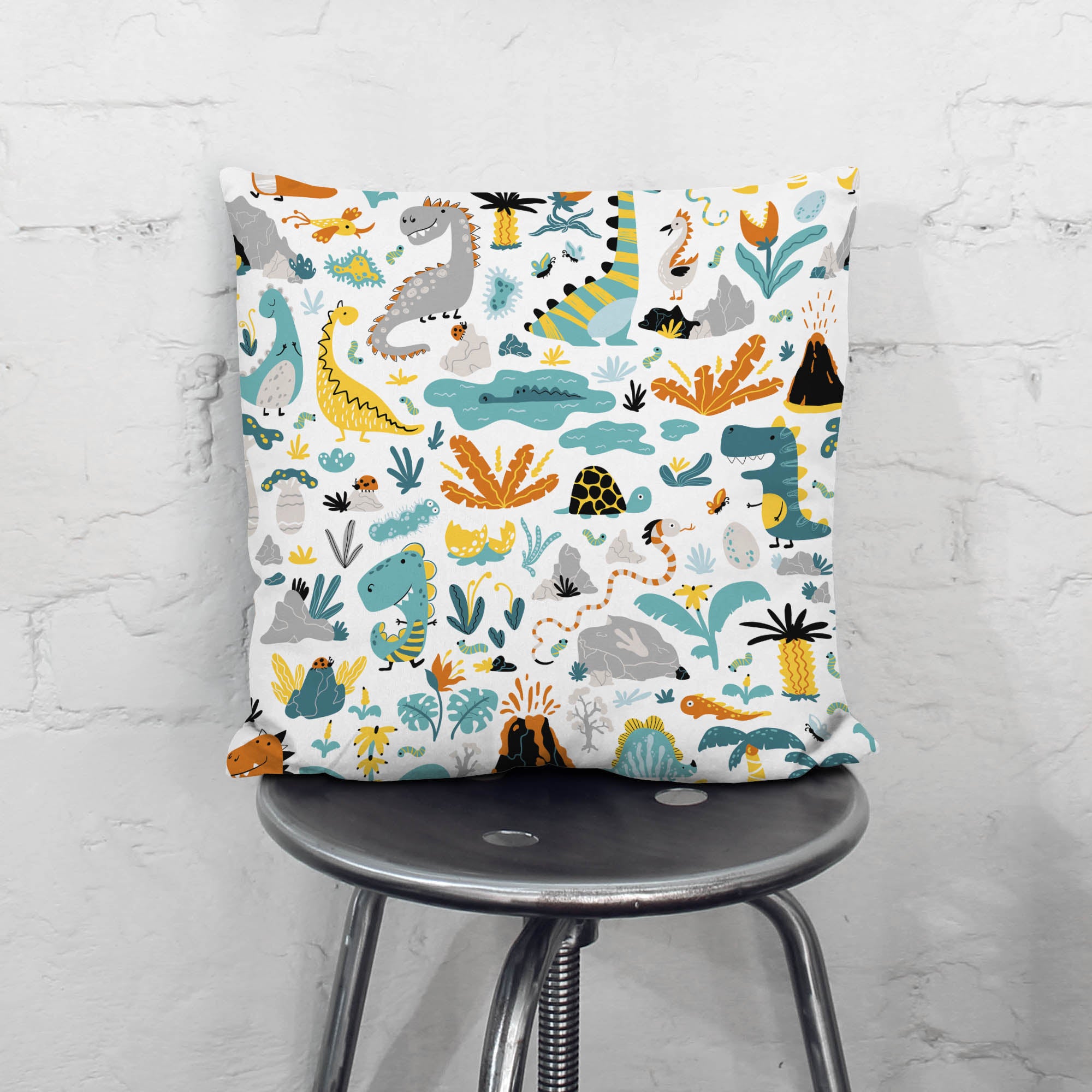 Dinosaur Life Pillow-Velvet