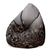 Puf Pearshape Dark Flowers Mystery-S-Oxford