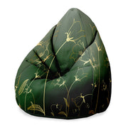 Puf Pearshape Engraving Botanical Pattern-Oxford