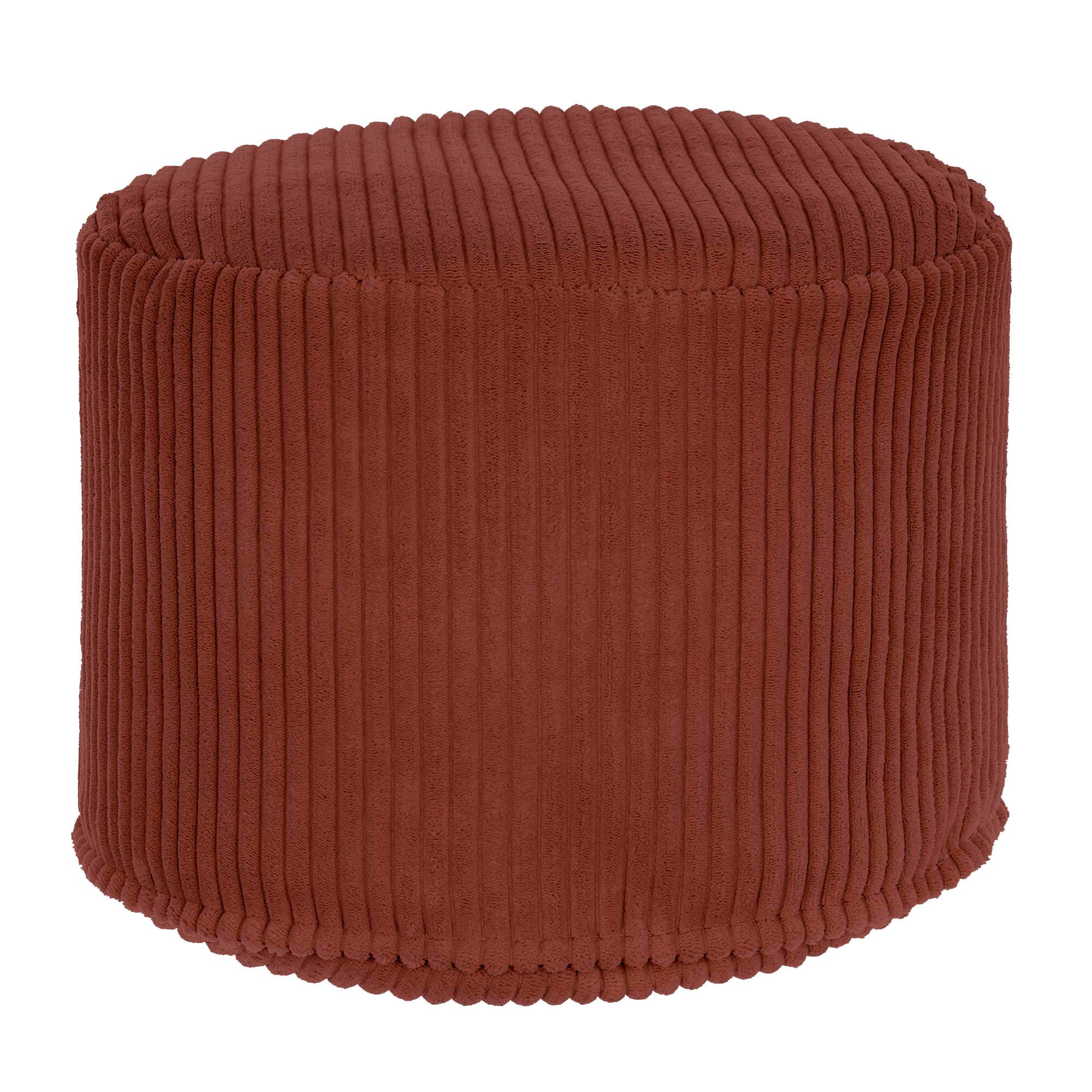 Okrúhly puf podnožka Lincoln Fired Brick-M