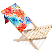 Składane Krzesło Plażowe Floral Background