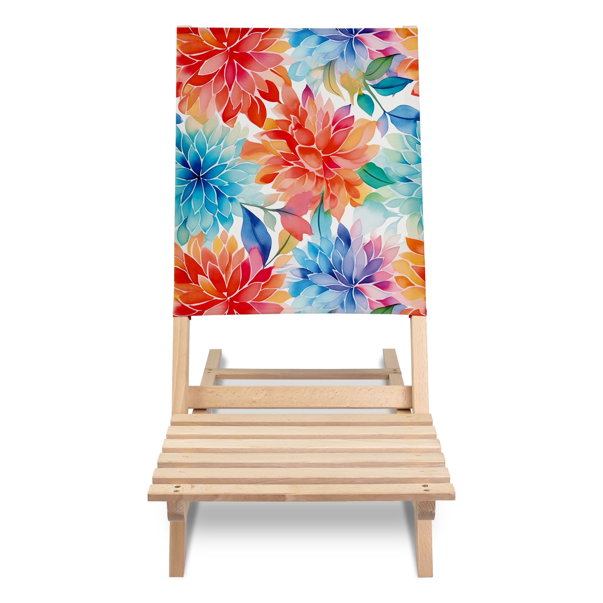 Składane Krzesło Plażowe Floral Background