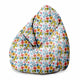 Puf Pearshape Floral Fantasy-M-Oxford