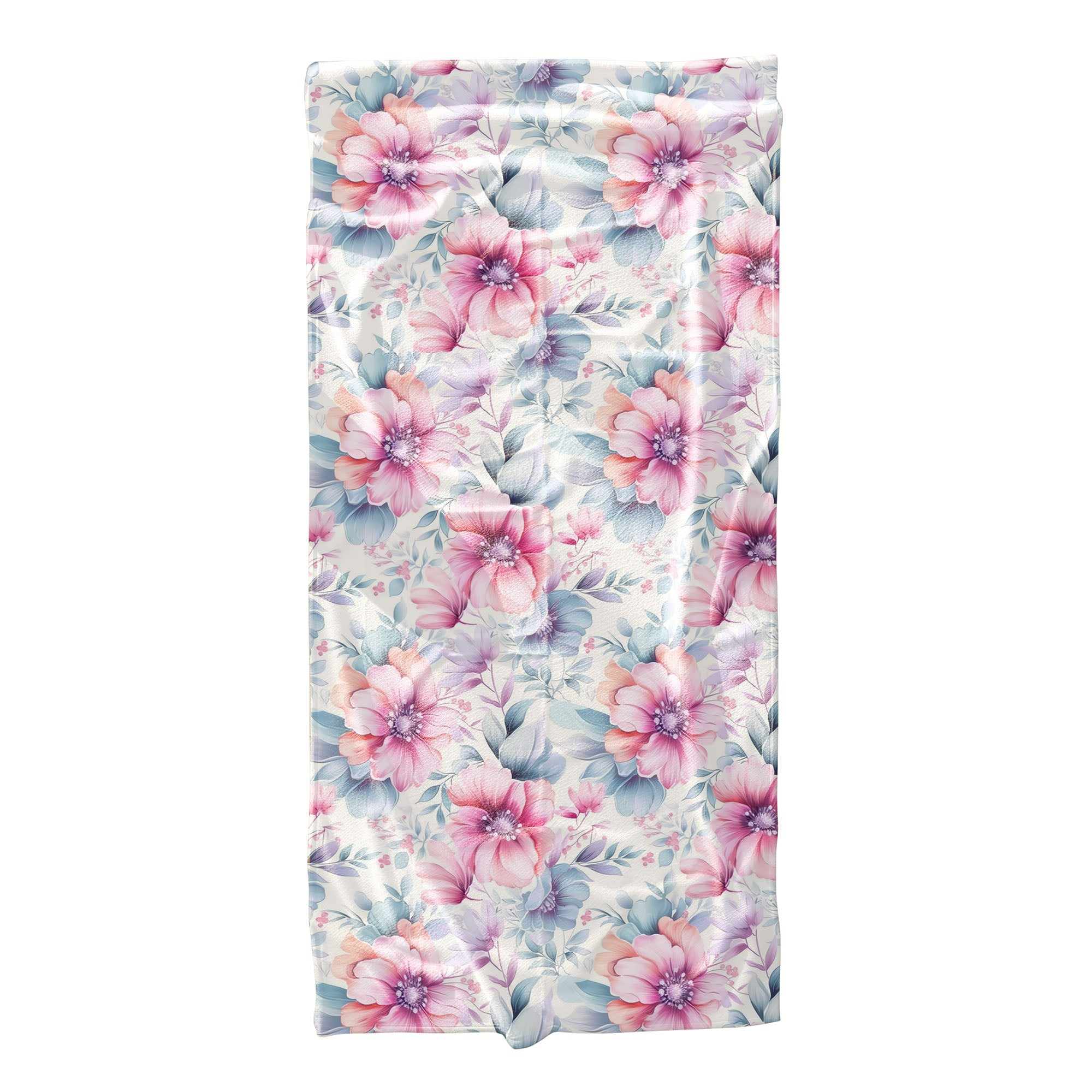 Pastel Flowers Towel-70x140 cm