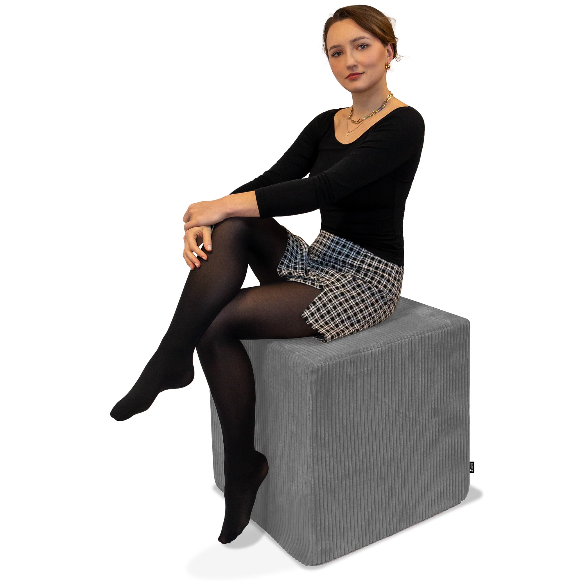 Puf Qubik Frost Gray-50x50 CM