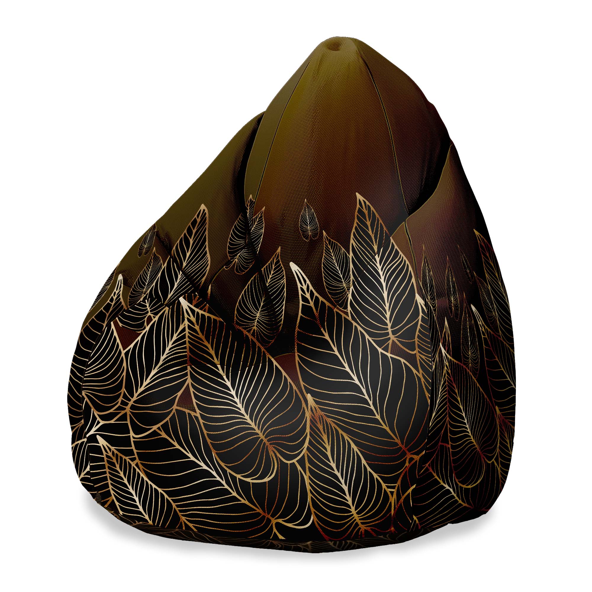 Puf Pearshape Goldenlinear-Velvet