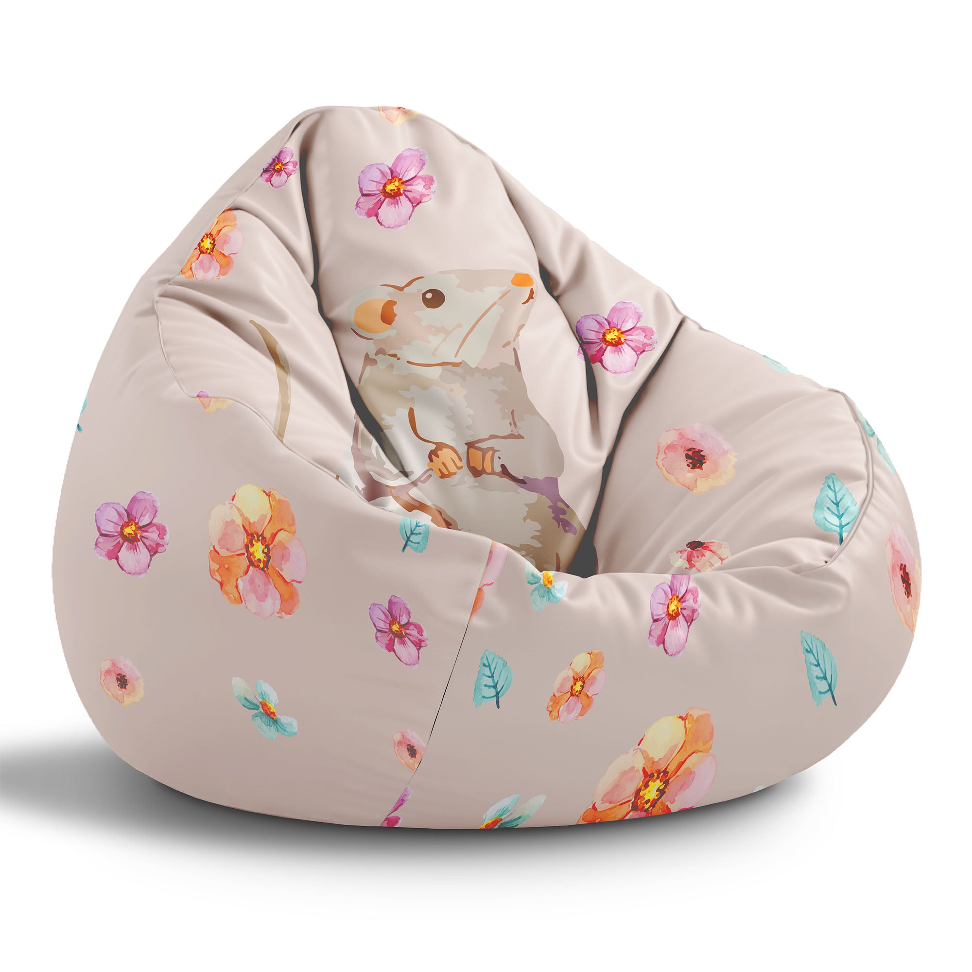 Puf Paradise Graue Maus-S