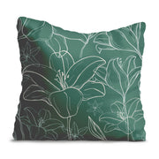 Poduszka Green Flowers-Velvet
