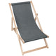 Liegestuhl aus Holz Imitation Jeans Iron Slate-S