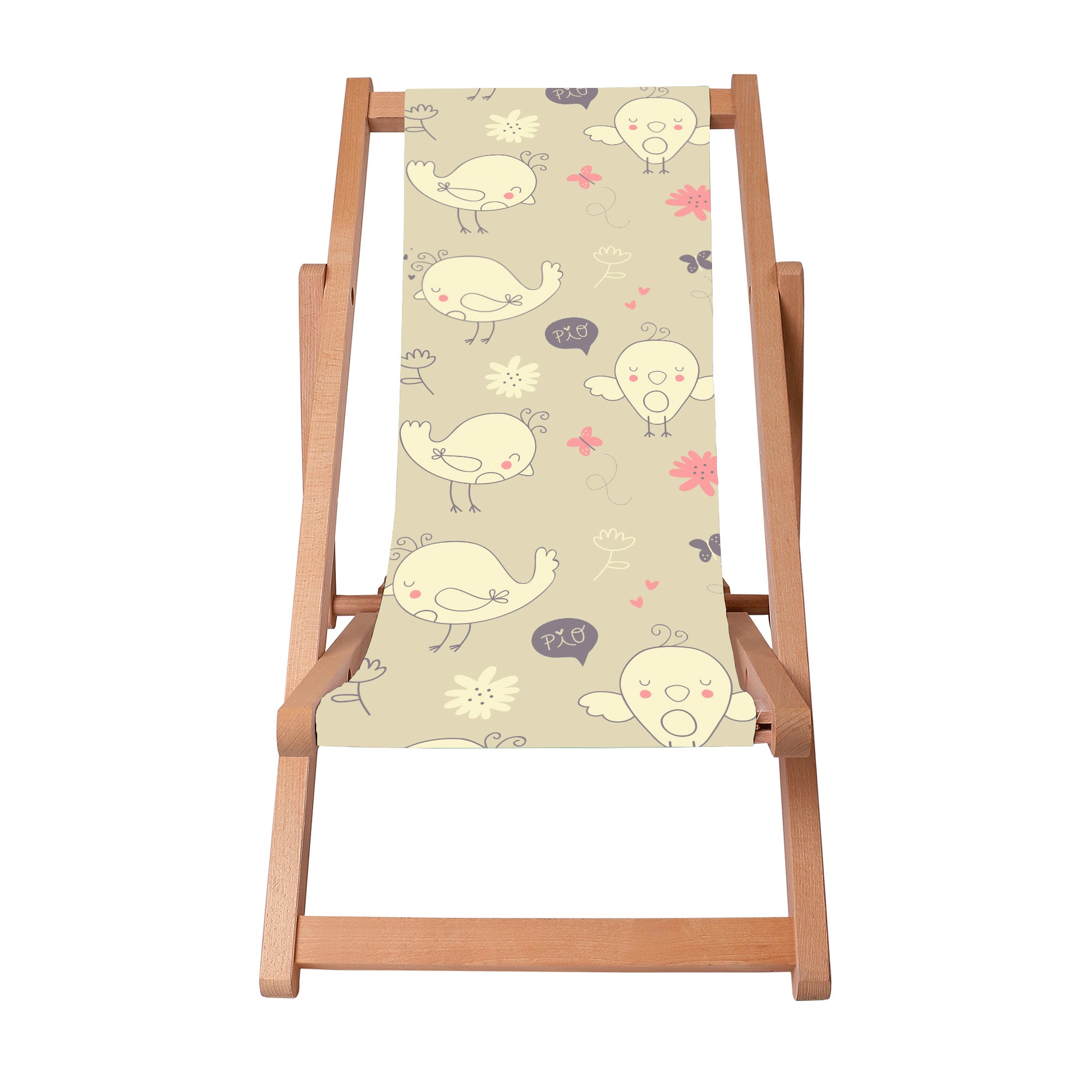 Leżak drewniany Little Birds-S