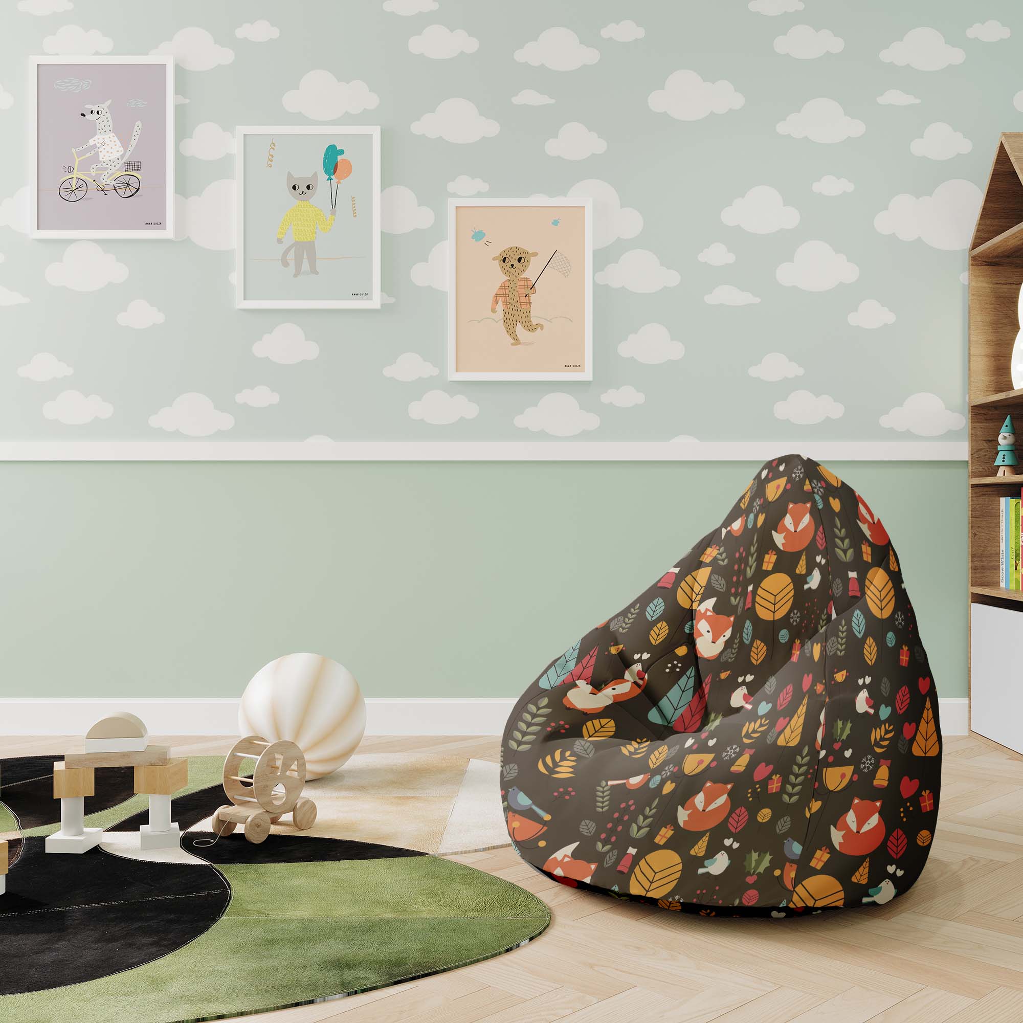 Puf Pearshape Magic Forest