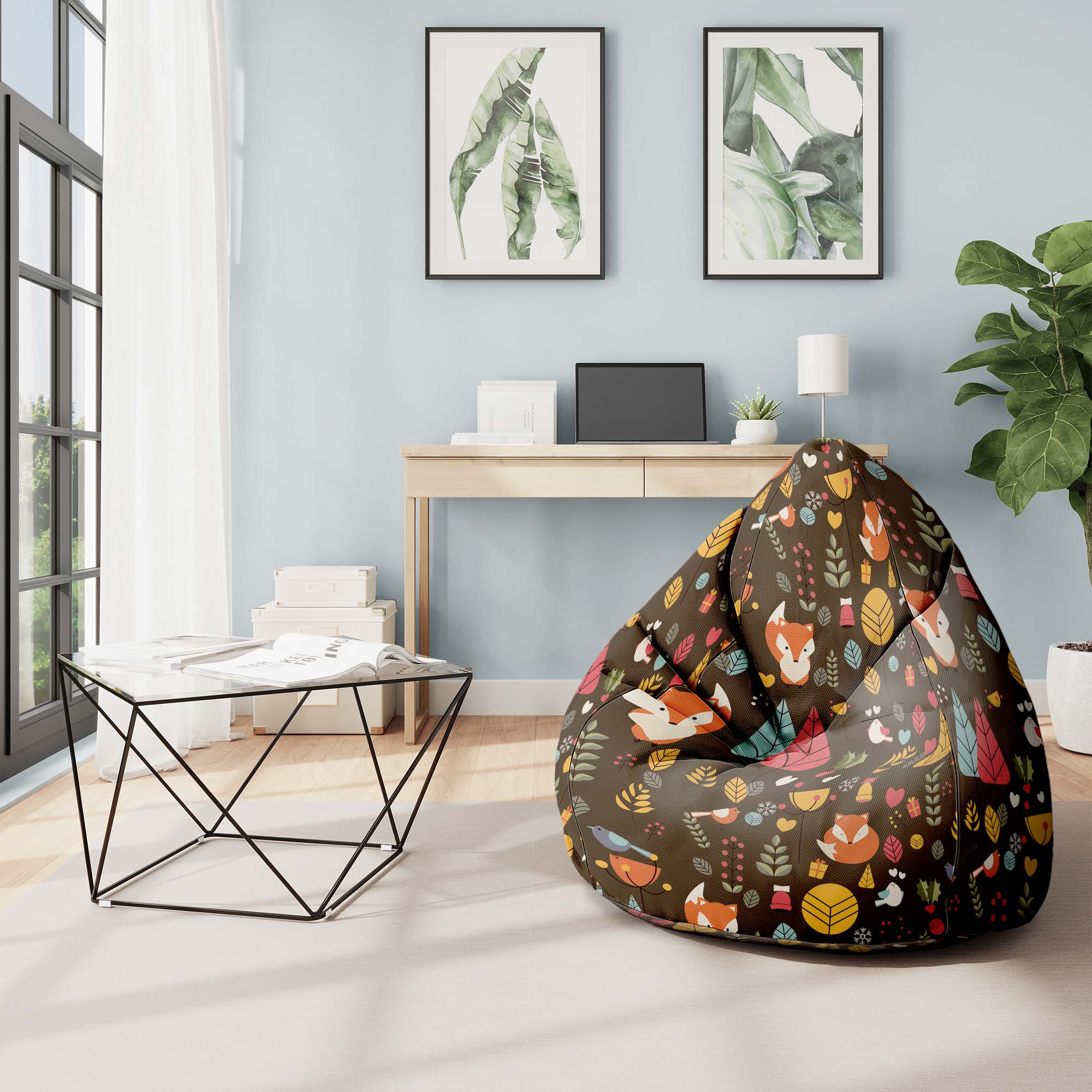 Puf Pearshape Magic Forest-M