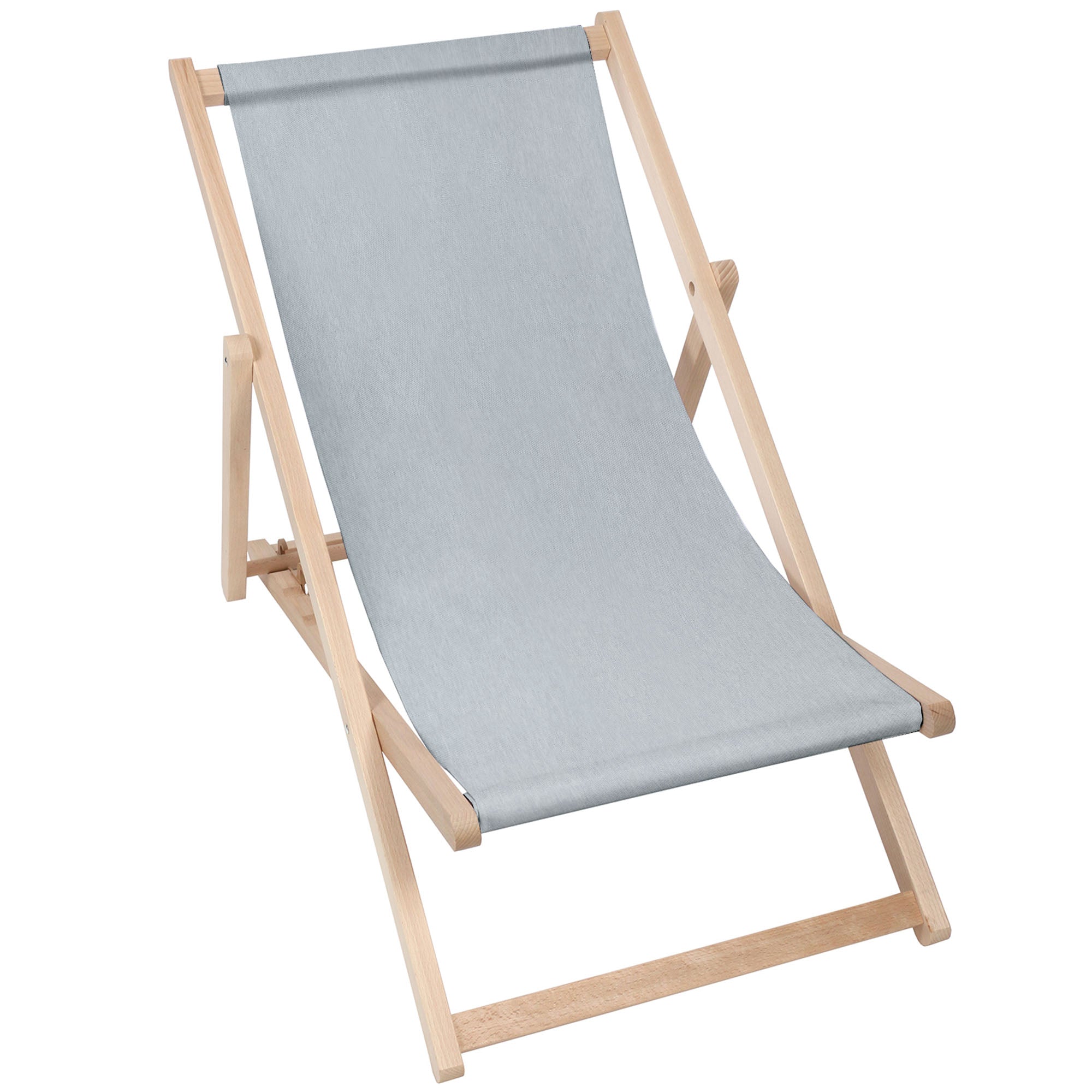Denim Imitation Wooden Deck Chair Moonlight Veil-M
