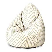 Sitzsack Birnenform Bergwelle-Samt