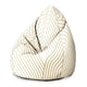 Sitzsack Birnenform Bergwelle-Samt