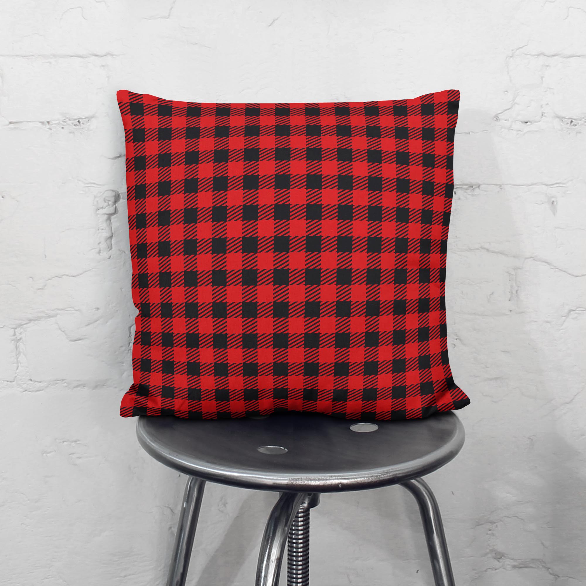 Poduszka Multiple Checkered Christmas Pattern-Velvet