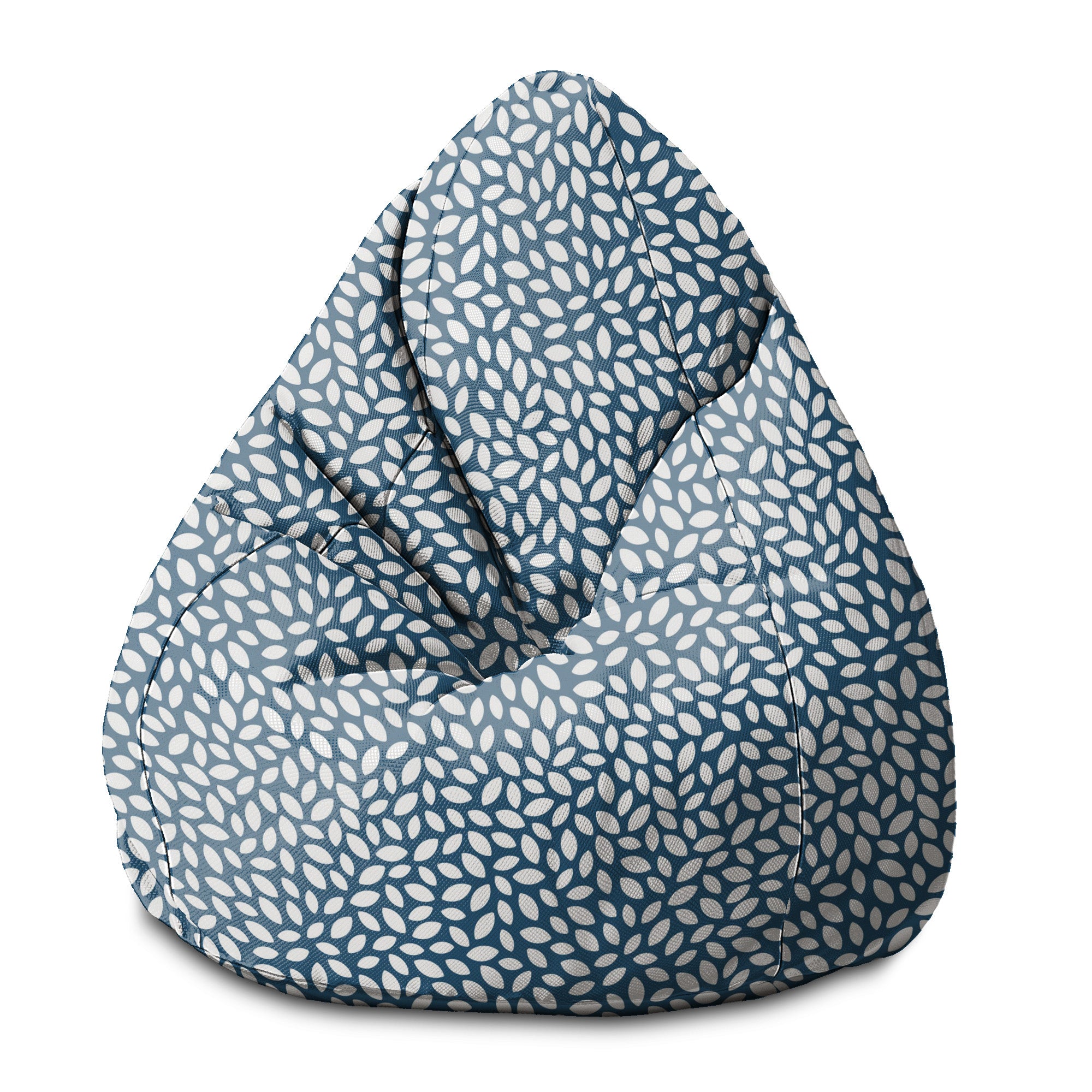 Puf Pearshape Small Navy Petal-S-Velvet