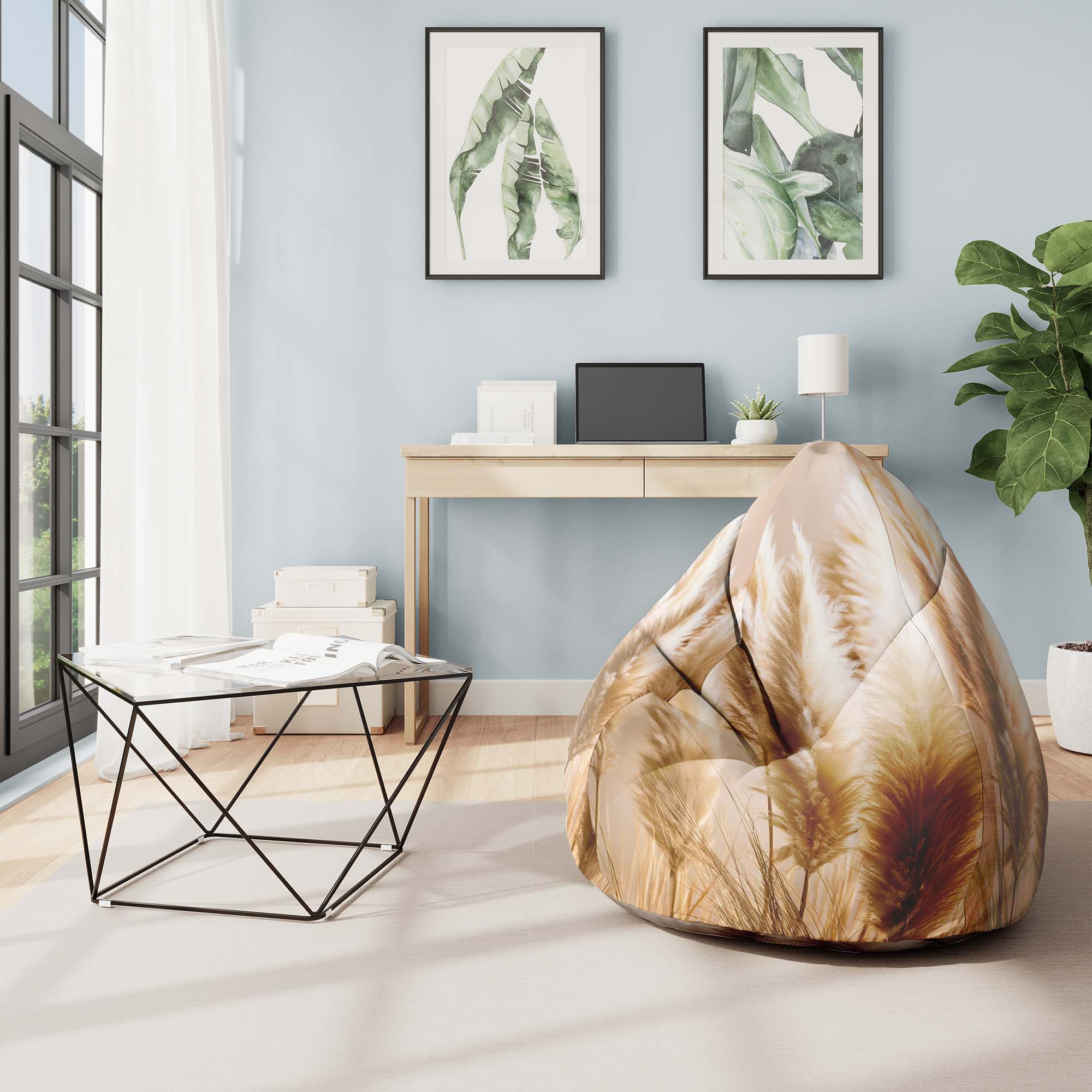 Puf Pearshape Pampas Grass-Oxford