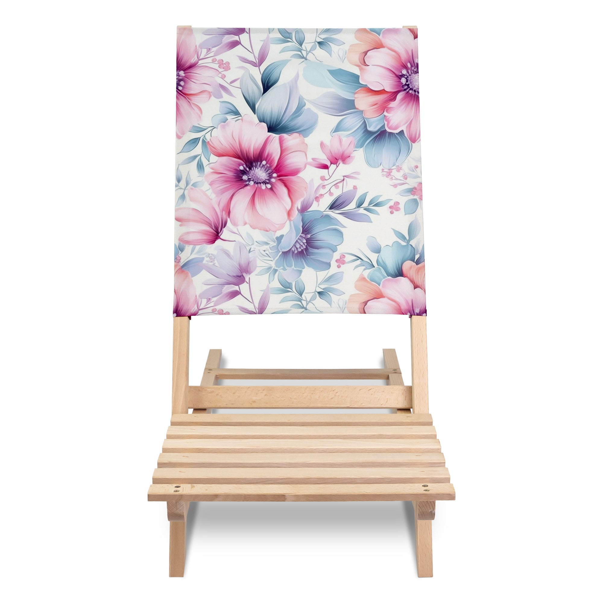 Klappbarer Strandstuhl Pastellblumen