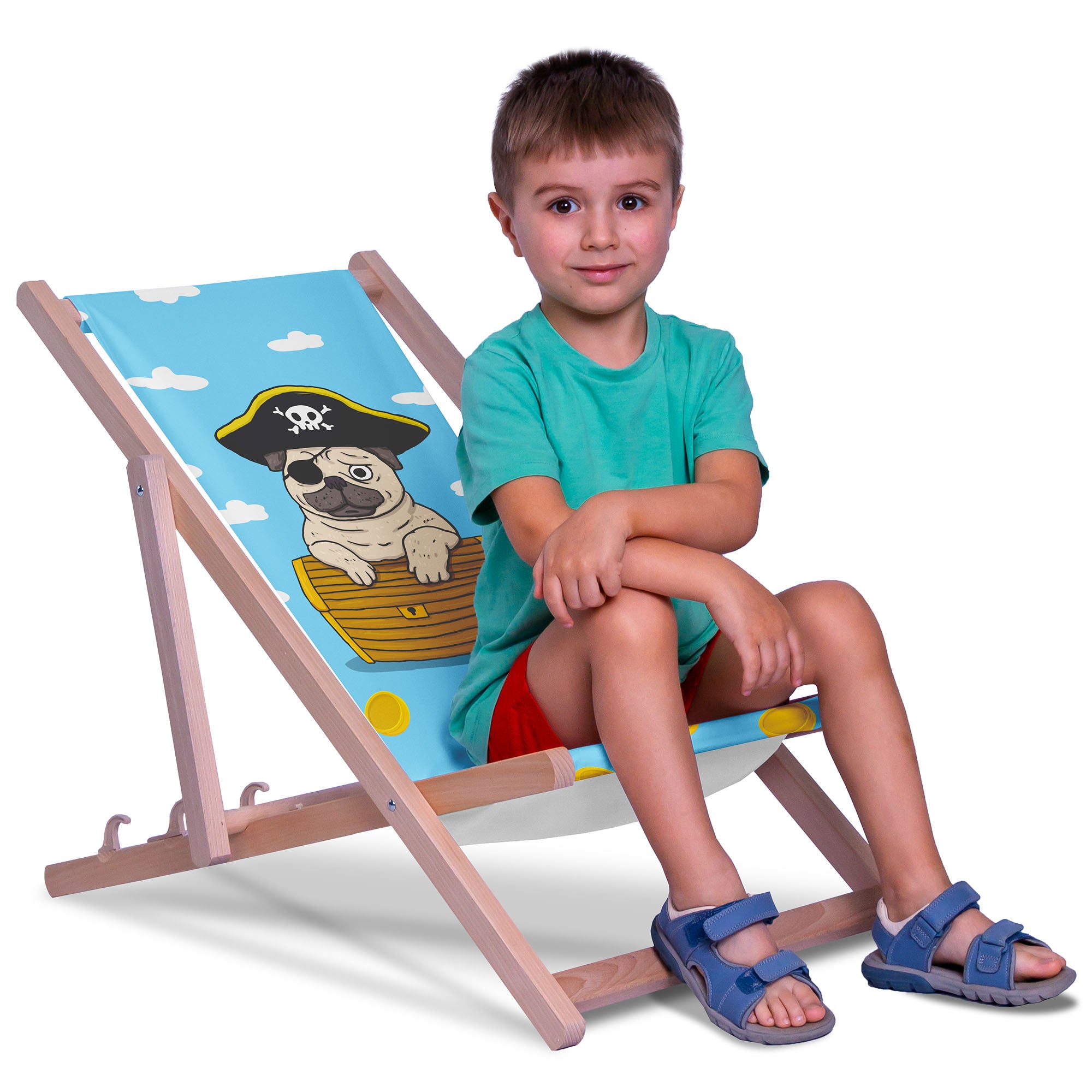 Leżak drewniany Pirate Pug