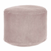 Puf okrągły podnóżek Lincoln Silver Pink-S