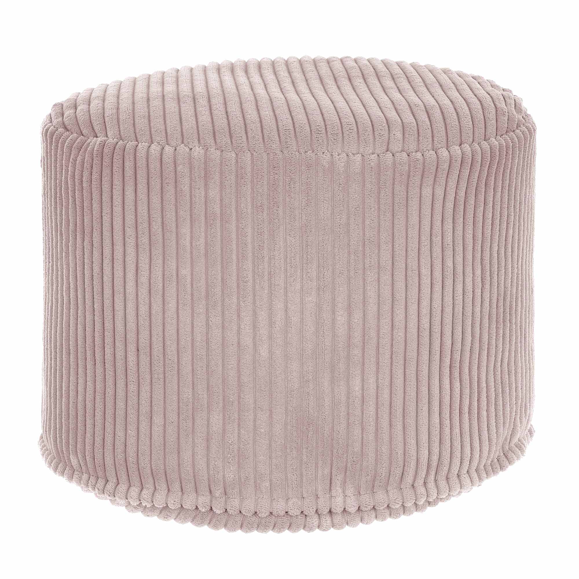 Puf okrągły podnóżek Lincoln Silver Pink-S