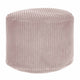 Puf okrągły podnóżek Lincoln Silver Pink-M