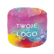 Round Footstool Pouf with Custom Advertising Logo-M