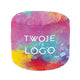 Round Footstool Pouf with Custom Advertising Logo-M