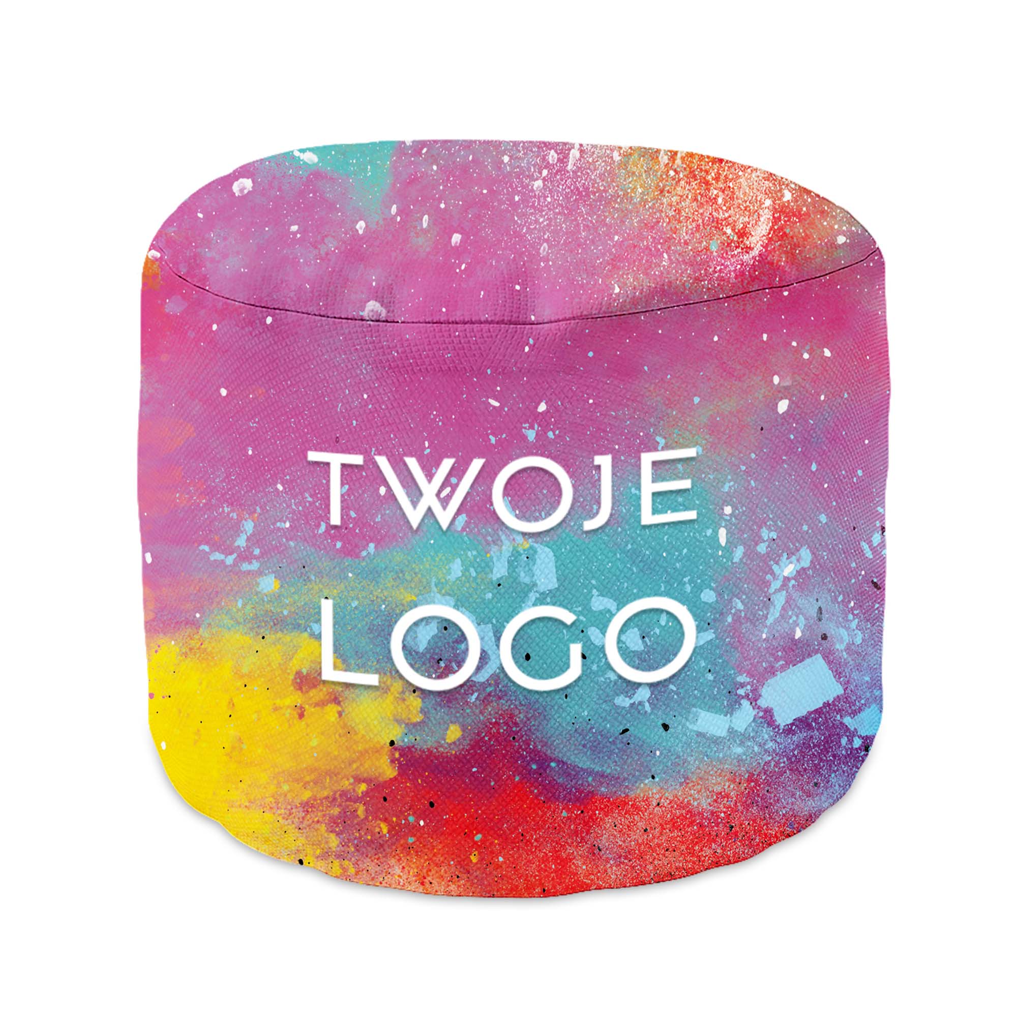 Puf okrągły podnóżek z Własnym Logo Reklamowym-S
