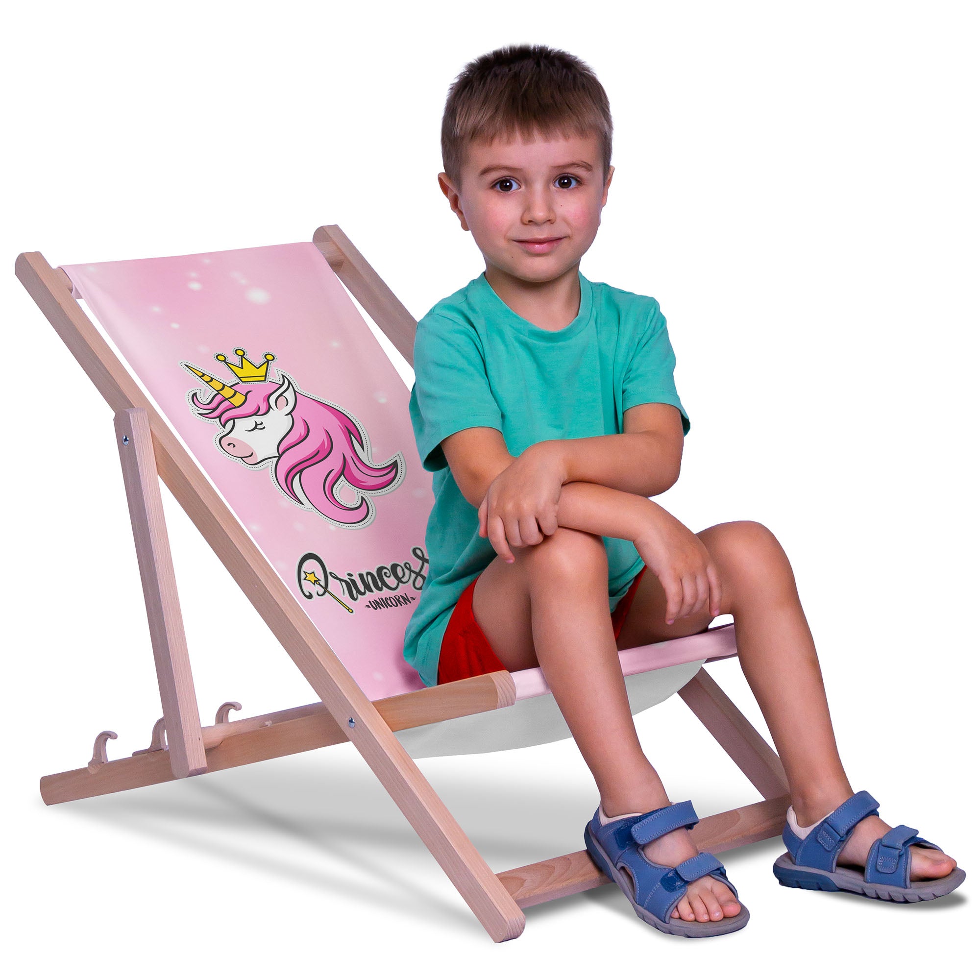 Leżak drewniany Princess Unicorn-M