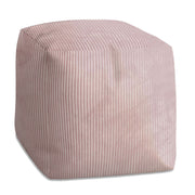 Puf Cube Strieborná ružová