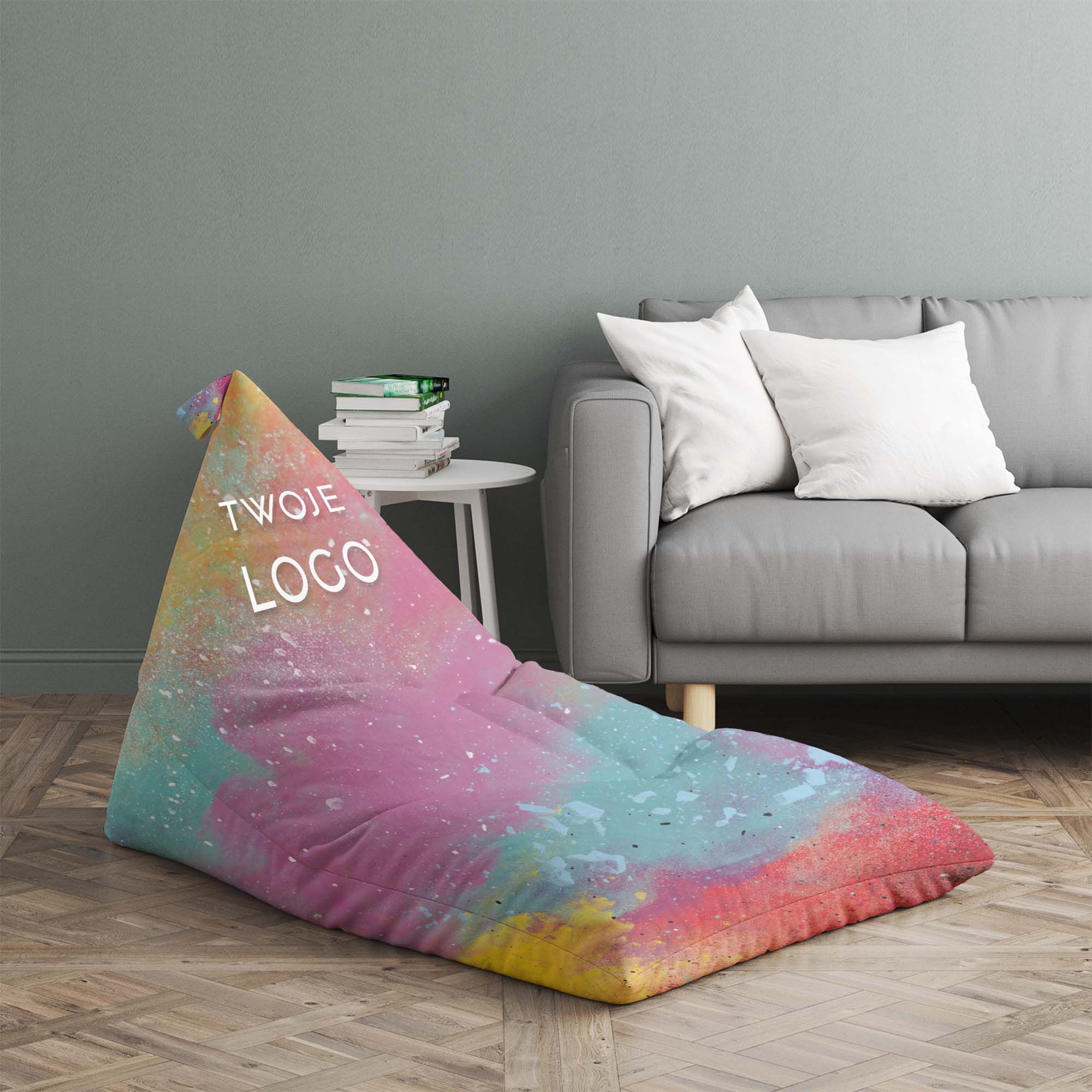Puf Triangle z twoim logo reklamowym