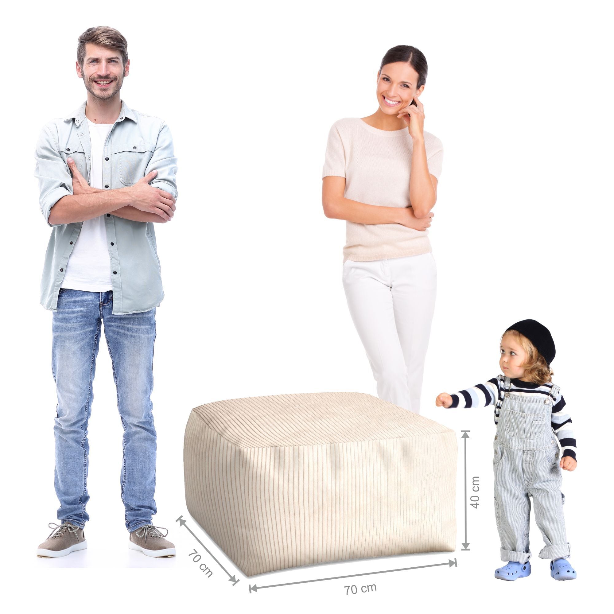 Puf Comfort Sturmgrau