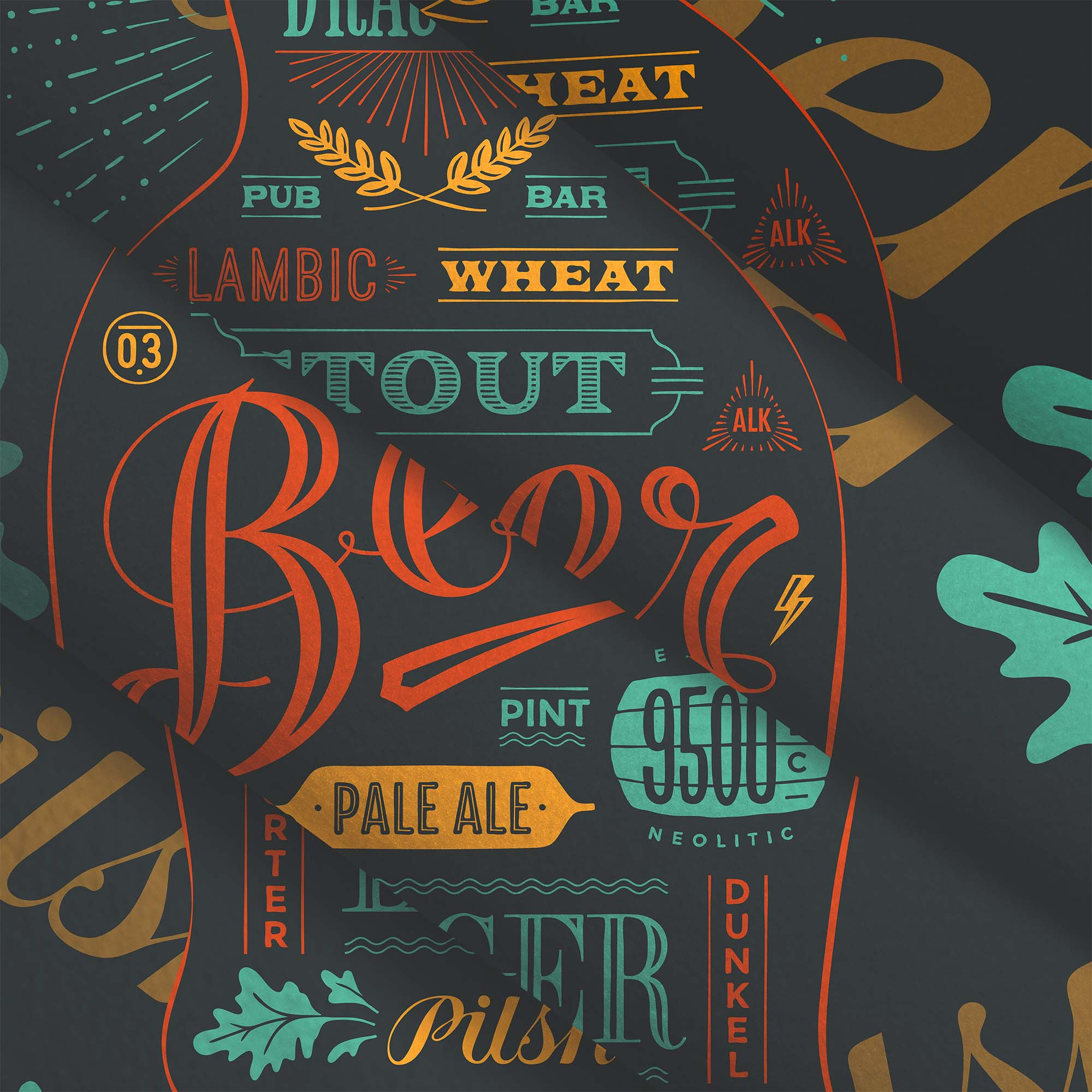 Puf Pearshape z podnóżkiem Black Beer-Velvet