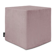 Sitzpouf Qubik Silberrosa-40x40 cm