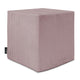 Sitzpouf Qubik Silberrosa-40x40 cm